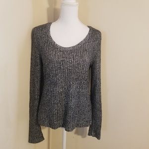 Eileen Fisher Pullover Sweater Black Linen blend S